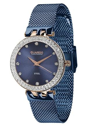 Guardo luxury s02070-7 женские часы синий циферблат стальной браслет