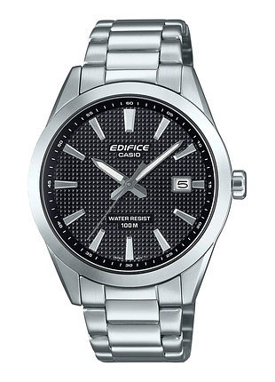 Мужские часы casio edifice efv-160d-1a стальной браслет чёрный циферблат