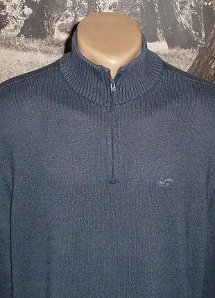 Великий оригінальний светр-гольф "hollister" р-xxl трикотаж.