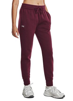 Штани жіночі under armour ua rival fleece jogger бордові