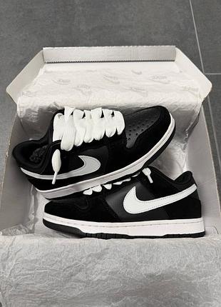 Nike sb dunk low black white winter🖤🤍 4