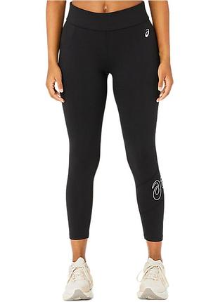 Леггинсы женские asics logo 7/8 tight черные 2032c943-001