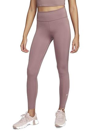 Леггинсы женские nike w nk one df mr tgt коричневые