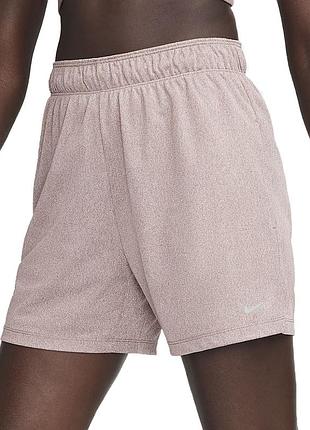 Шорты женские nike w nk attack df mr 5in short коричневые