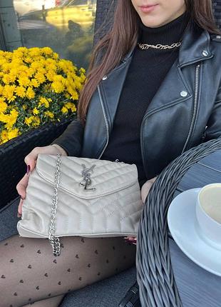 Yves saint laurent lou lou medium (без лого всередині та на фурнітурі)