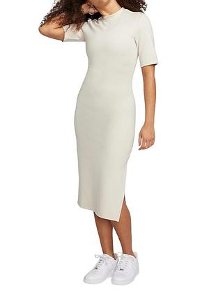 Платье женское nike w nsw essntl midi dress бежевое
