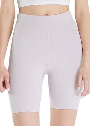 Шорты женские nike w nsw nk clsc hr 8in short бежевые