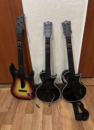 Ігрові приставки gibson бездротові контролери-гітари guitar hero для xbox 360/playstation 3