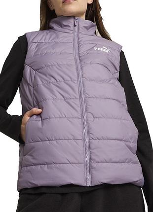 Жилет женский puma ess padded vest фиолетовый 84894130