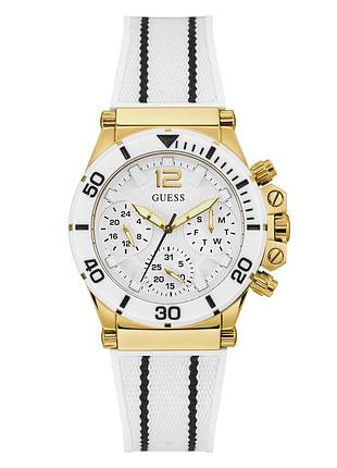 Guess co-pilot gw0406l1 жіночий годинник білий циферблат силіконовий ремінець