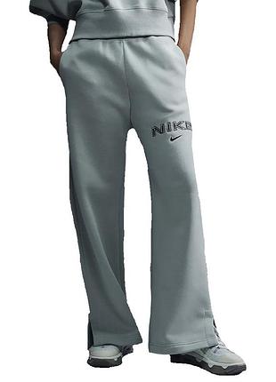 Штани жіночі nike w nsw phnx flc hr logo pnt wde зелені