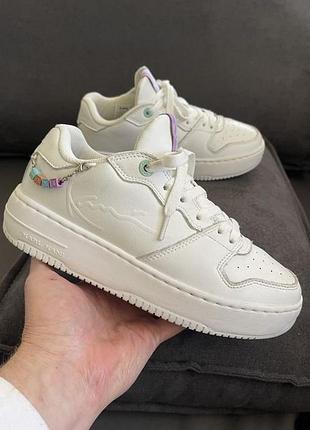 Женские кожаные кроссовки karl kani 89 up р. 38,5(25 см)