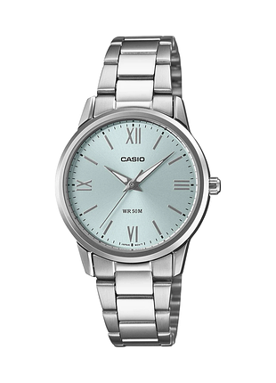 Casio ltp-1303dd-2a женские часы синий циферблат стальной браслет