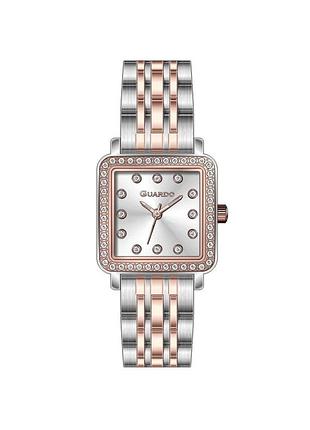 Guardo premium 012826-4 жіночий годинник сріблястий циферблат сталевий браслет