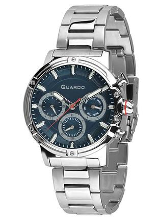 Guardo 012716-1 мужские часы синий циферблат стальной браслет