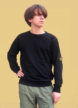 Свитшот stone island черный