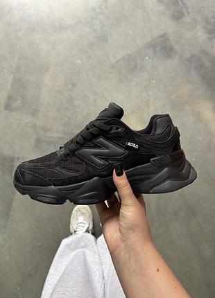 Кроссовки утепленные женские new balance 9060 termo black термо
