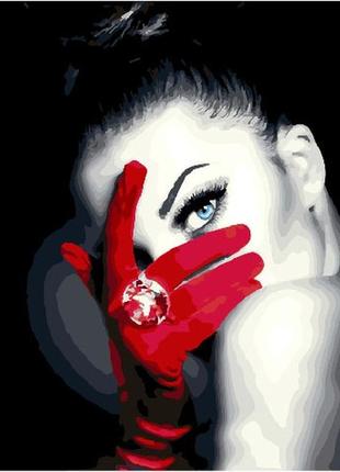 Картина за номерами загадкова дівчина