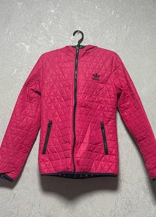 Куртка стограмовка,двухсторонняя,adidas