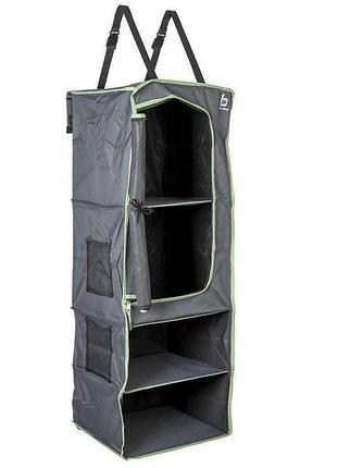 Шкаф-органайзер подвесной складной bo-camp 4 compartments 1 doors anthracite (1709379)