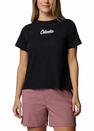 Футболка женская columbia rolling bendTM graphic ss черная