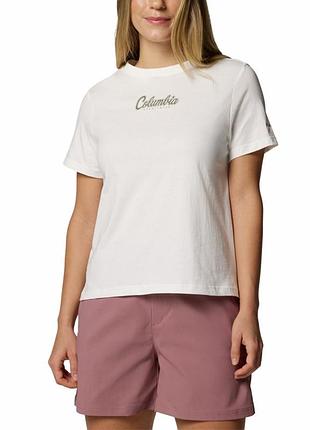 Футболка жiноча columbia rolling bend™ graphic ss біла