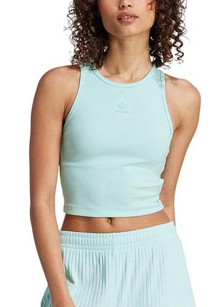 Майка жіноча adidas ess rib tank блакитна