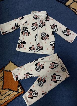 Флисовый костюм h&m disney р 68см