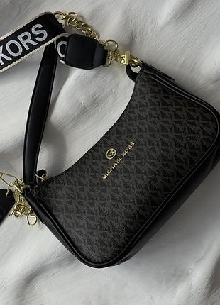 Сумка michael kors jet set charm темно-коричневый
