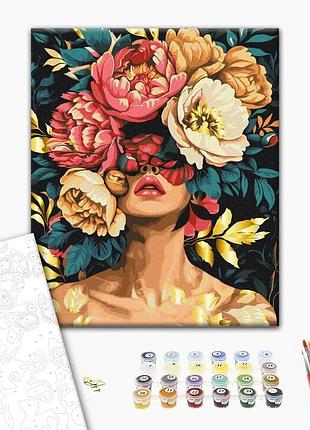 Картина по номерам "магия лепестков" bs54009l 48×60 см