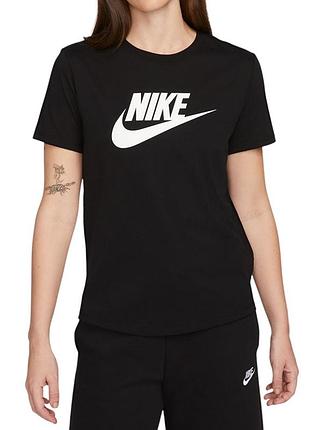 Футболка жіноча nike w nsw club ss tee icn ftra чорна