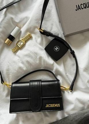 Jacquemus le bambino small handbag black/gold