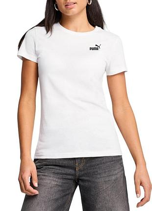 Футболка жіноча puma ess small no. 1 logo tee біла 68237202