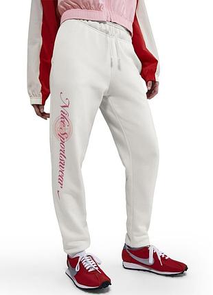 Штани жіночі nike w nsw club flc gx std pant молочні