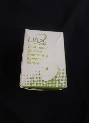 Сенсор постоянного мониторинга уровня глюкозы в крови linx vista (система непрерывного измерения сахара cgm).