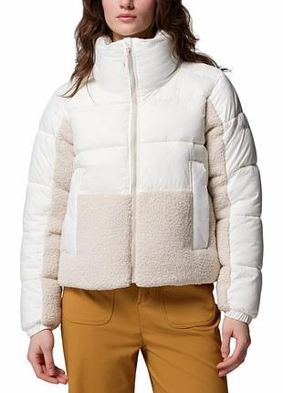Куртка жіноча columbia leadbetter point ii sherpa hybrid біла