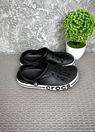 Crocs кроксы шлепанцы сандали m6 w8 38-39 размер чёрные