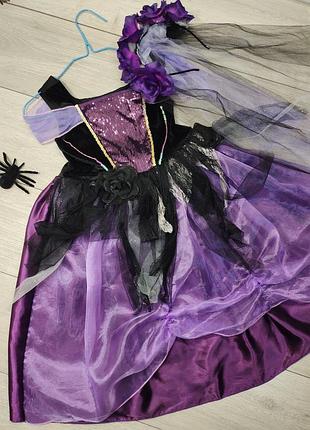 Платье ведьмочка колдунья волшебница хелловин halloween