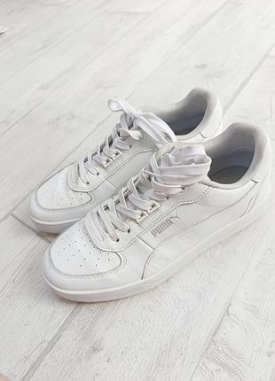 Кросівки чоловічі puma caven 2.0 lux білі, розмір 42.5