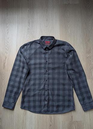Оригинальный мужская рубашка hugo boss extra slim fit раз л