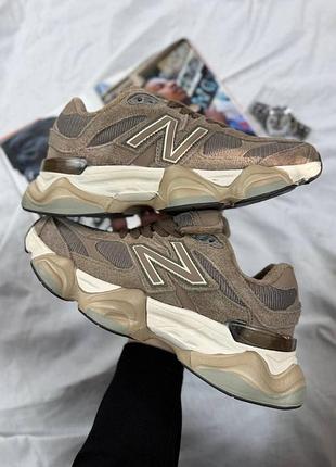 Кроссовки утепленные женские new balance 9060 termo brown термо