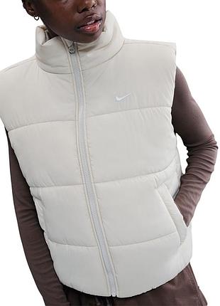 Жилет женский nike w nsw tf synfl nk clsc vest кремовый