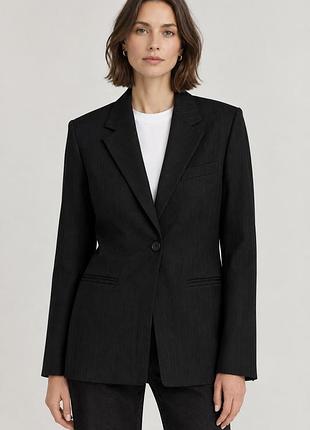 Оригінальний жіночий піджак max mara з вовни, чорний