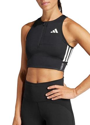 Майка жіноча adidas adizero crop w чорна