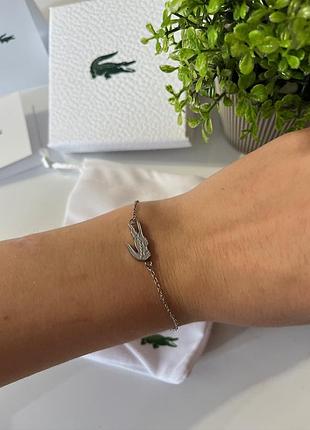 Жіночий браслет lacoste — стильний браслет із нержавіючої сталі, елегантний жіночий аксесуар, прикраса на руку