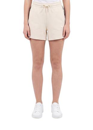 Шорты женские puma ess graphic animal shorts t 5" молочные 69384487