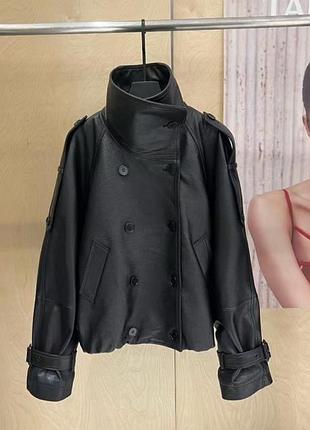 Куртка бомбер жіноча натуральна шкіра acne studios