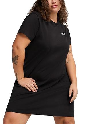 Платье женское puma ess small no. 1 logo slim dress черная 68497401