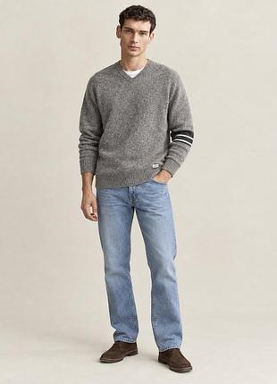 Чоловічий светр levi’s сірий меланжевий вовняний