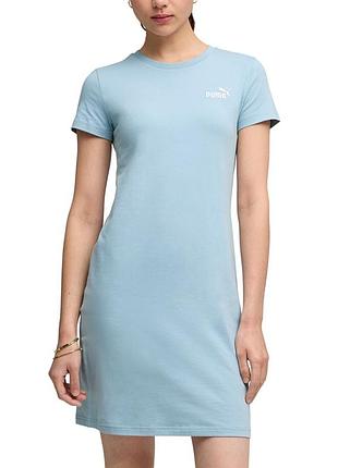Платье женское puma ess small no. 1 logo slim dress голубое 68497447